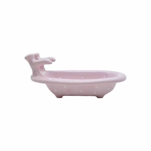 Spa - Banheira Rosa com Bolinhas